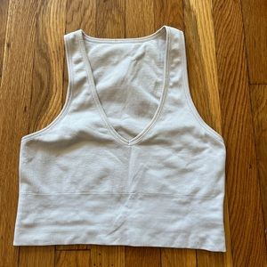 light cropped sports bra